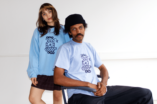 Limited Edition Upcycled Brick Sweatshirt (Blue)
